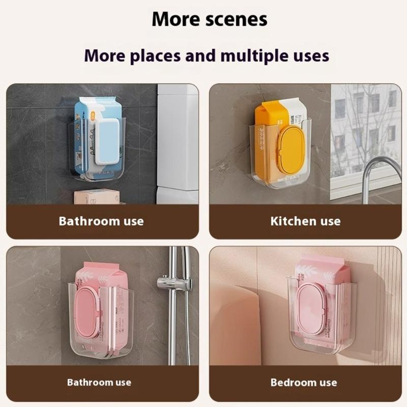 Держатель для влажных салфеток с легким креплением, высокая вместимость, органайзеры из ПЭТ для дома, кухни, ванной комнаты