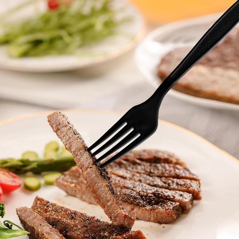 JINGRX Одноразовая матовая пластиковая вилка