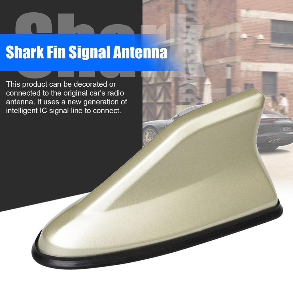 1Pcs Car Shark Fin Antenna Car Radio Aerials FMAM Signal Protective Aerial Universal Car Roof Antennas Car Styling Physical