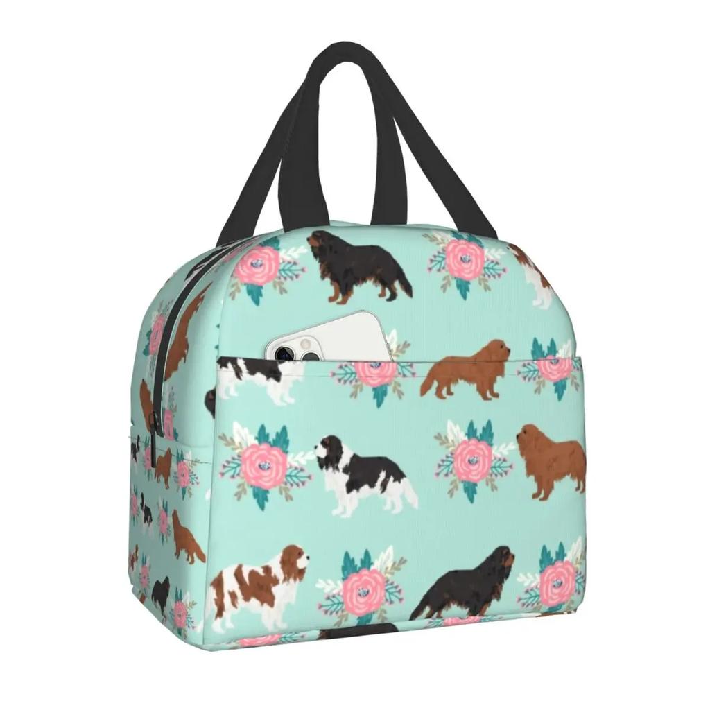 Frenchie Французский бульдог Утепленные сумки для обеда для женщин, любителей собак, многоразовый охладитель, термоконтейнер для еды, школьный ланч-бокс