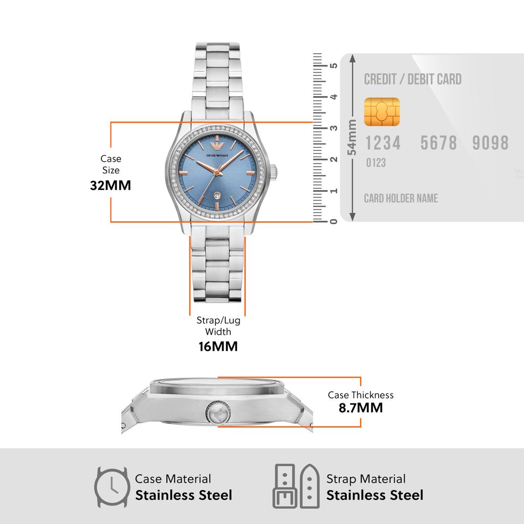 Часы NA AR11593 Silver [Emporio Armani] женские