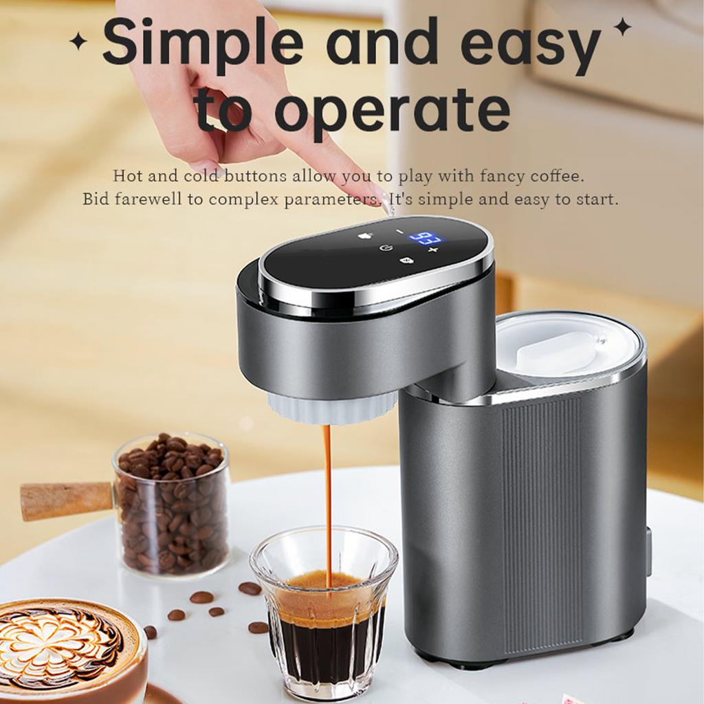 Portable Coffee Maker Machine 9 Bar Pressure Extraction Hot Cold Dual Brew with Touchscreen