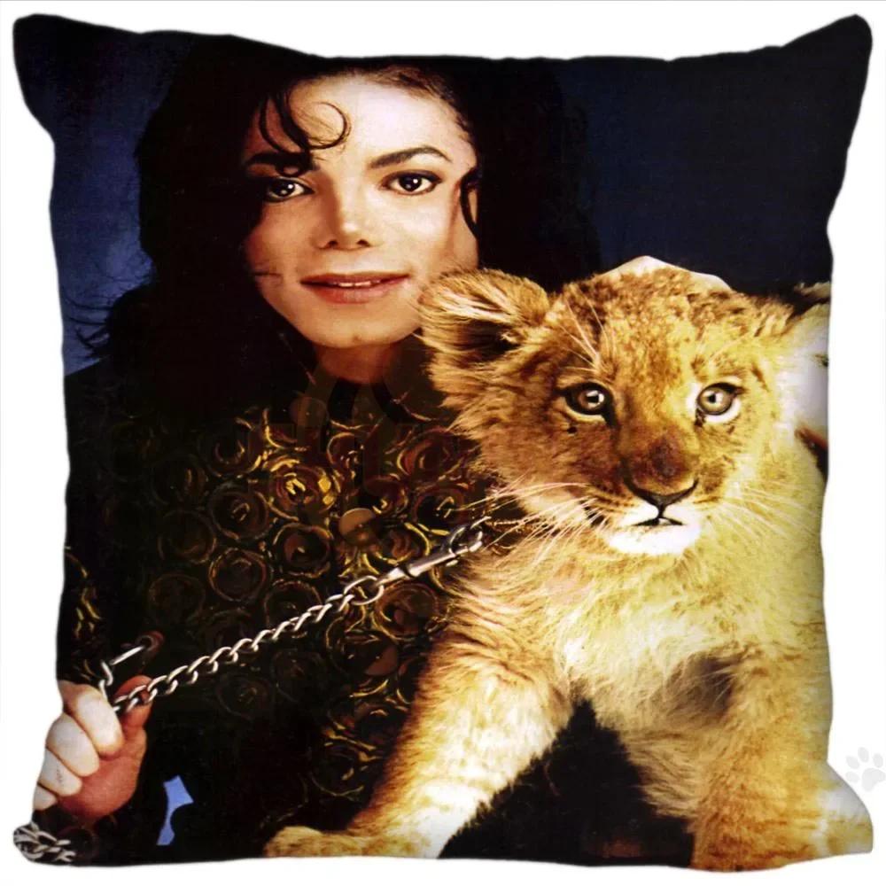 Наволочки с изображением суперзвезды Майкла Джексона, квадратные, на молнии, модные, наволочки с изображением суперзвезды Майкла Джексона, 20x20 см, 35x35 см, 40x40 см, прямая поставка