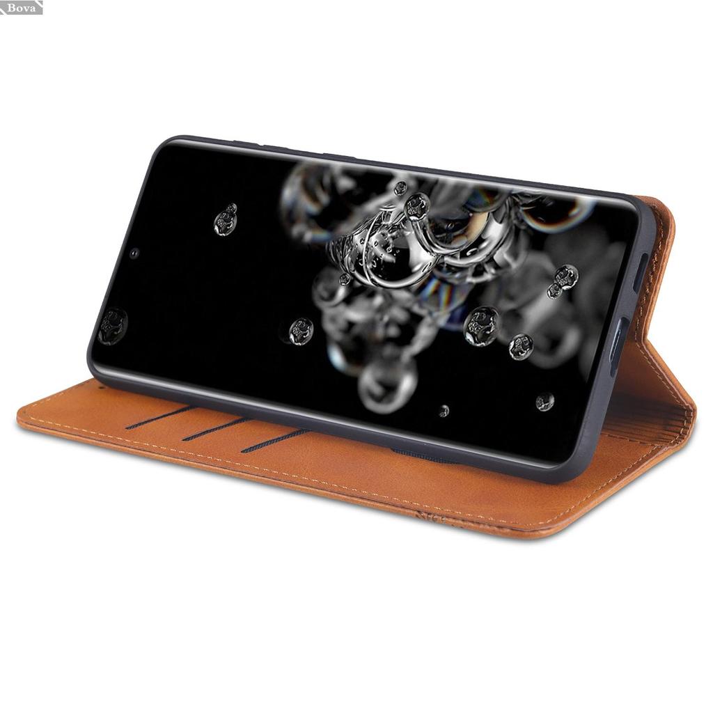 Роскошный магнитный адсорбционный кожаный чехол для Samsung Galaxy S21+ Ultra FE 5G Flip Cover Защитный чехол Capa Fundas Coque