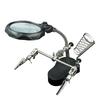 Soldering Iron Station Stand With Magnifying Glass Clip Clamp Third Hand Helping Desktop Magnifier Soldering Repair Tool For Electronics Diy Home Work
