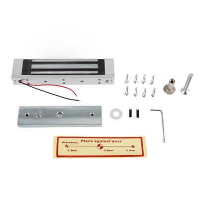 Электромагнитный замок врезной 396 фунтов 180 кг сила удержания 24 В встраиваемый электрический магнитный замок для