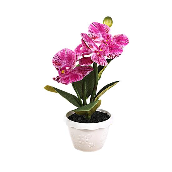 Поддельное растение в горшке, реалистичное моделирование цветов, яркие цвета, искусственная бабочка, орхидея, бонсай для украшения дома, секс-одежда для взрослых