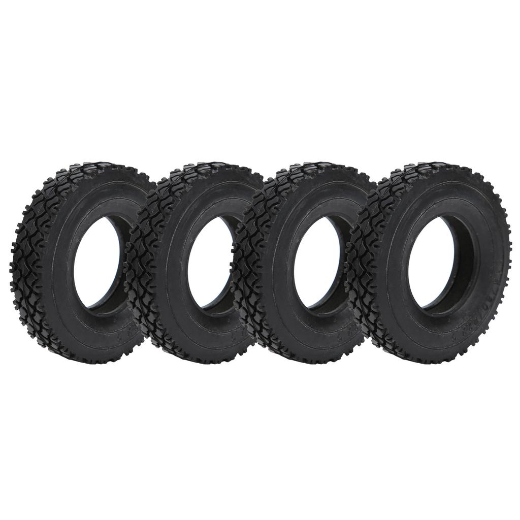 4Pcs 20mm Width Shoe Sole Pattern Tyre for Tamiya Tractor Truck 1 14 RC Car Black