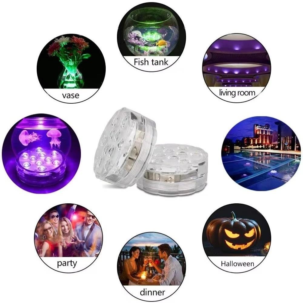 with Remote Diving Light 10-LED Remote Control Pool Diving Light Gifts Submersible LED Lights