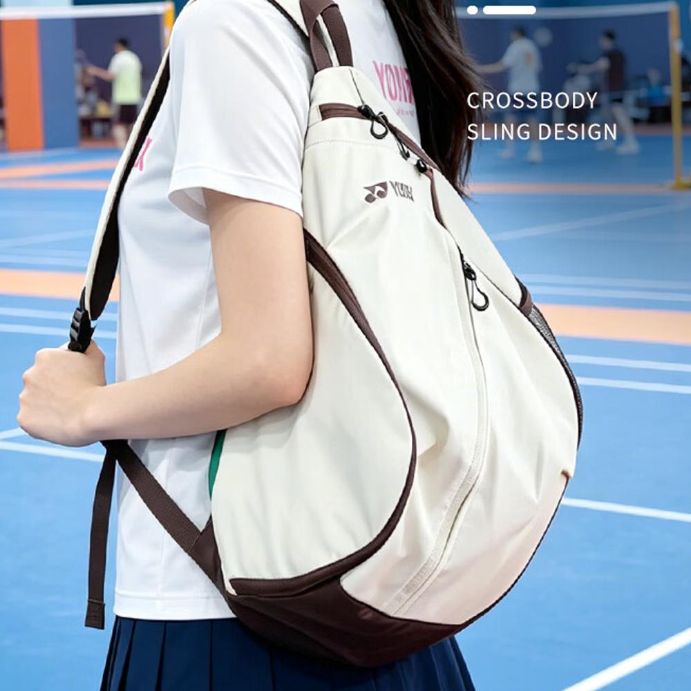 Yonex 40L Minimalist Trendy Dry Wet Separation Multifunctional Fabric Badminton Gym Bag Unisex bags Beige BA366CR