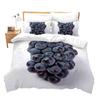 Purple Grape Comforter Cover Summer Fruit Duvet Cover Grapevine Leaves Plant Bedding Set Natural Garden Themed Quilt Cover