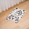Honlaker Cartoon Tiger Shape Bath Mat Door Mat Flocking Floor Mat TPR Non-slip Bottom Soft and Breathable Absorbent Mat