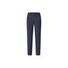Solid Color Straight Leg Fitness Woven Knitted Sports Pants Women Bottoms Deep-Blue A11W411801F-NV