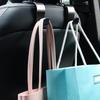 Amooca Крючок для подголовника автокресла 4 шт. Крючок для хранения Органайзер Универсальная сумка-кошелек Подходит для универсального автомобиля Черный S Тип