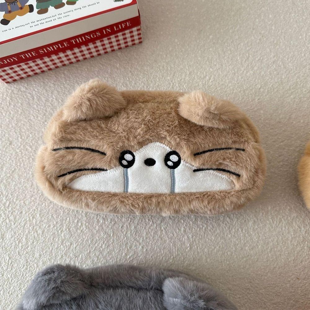 Cat Pen Bag Large Capacity Stationery Bag Funny Pen Pouch for Students