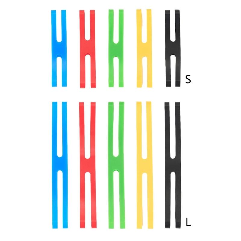 5 шт. H-образные силиконовые резиновые ленты Разноцветные резиновые ленты Эластичные резиновые оберточные ленты для обертывания и обертывания сумок