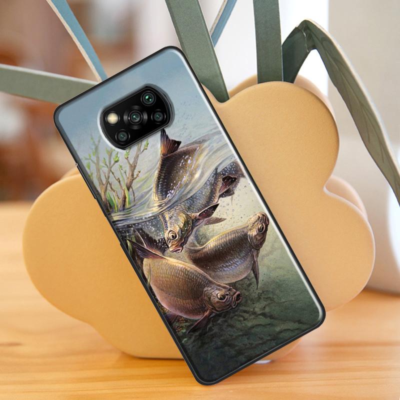 CARP FISH FISHING For Xiaomi Mi 10T 11T Pro Mi 11 Lite Case For POCO M3 Pro M4 F3 X3 GT X3 Pro Phone Shell