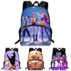 Рюкзак K-pop «Охотники на демонов» для детей из дышащей ткани Оксфорд с амортизацией для школы