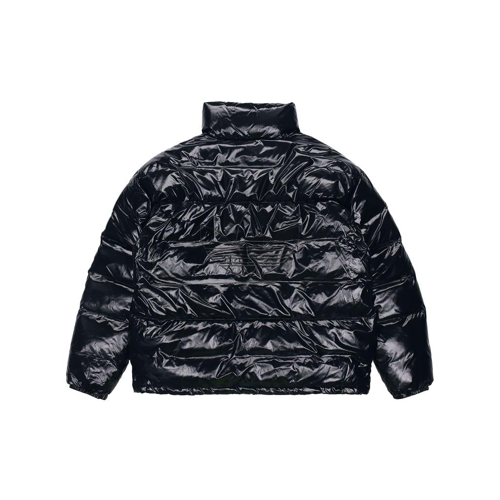 Adidas Originals Trefoil Solid Zip-Up Long Sleeve Collar Down Jacket Men Outerwear Black H66013