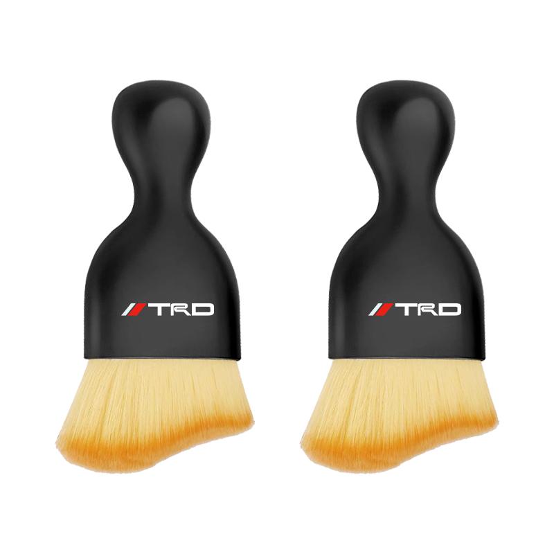 Car Interior Cleaning Soft Brush Dust Remover Auto Accessories for Toyota GR TRD Yaris Hilux Corolla Prius Avensis Emblem Auris Rav4