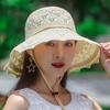 Summer Foldable Hats for Women Korean Large Brim Sun Protection Hats Vacation Travel Seaside Cool Hats