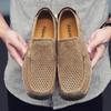 Мужские лоферы высокого качества, без шнурков, повседневная обувь из кожи на толстой подошве, летняя обувь для прогулок, для работы и офиса.