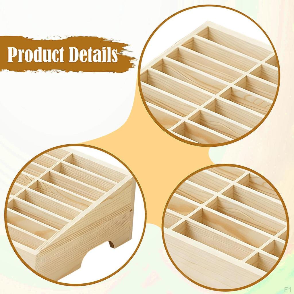 Управление хранилищем телефона 24 ячейки Многофункциональный портативный прямоугольный настольный органайзер для