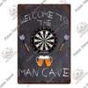 Putuo Decor Vintage Tin Sign Darts Game Metal Plaque Retro Posters for Garage Man Cave Room Home Wall Art Decorations