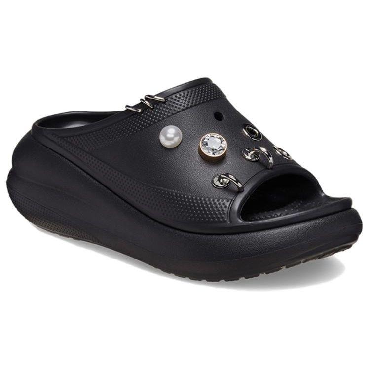 Crocs Модные Универсальные Простые Удобные Шлепанцы Женская Обувь Черный 210081-001