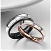 Korean Version Titanium Steel Couple Ring Classic Couple Ring Rose Gold Couple Jewelry