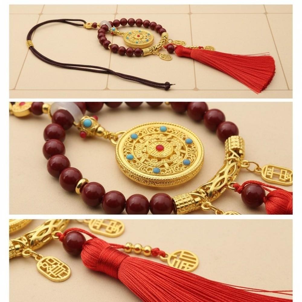 Five-Fortune Round Automobile Hanging Ornament Lucky Charm Jewelry Car Interior