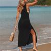 Women's Sexy Hollow Fashion Casual Sleeveless Bikini Tank Dress Sunscreen Beachwear Holiday Wear