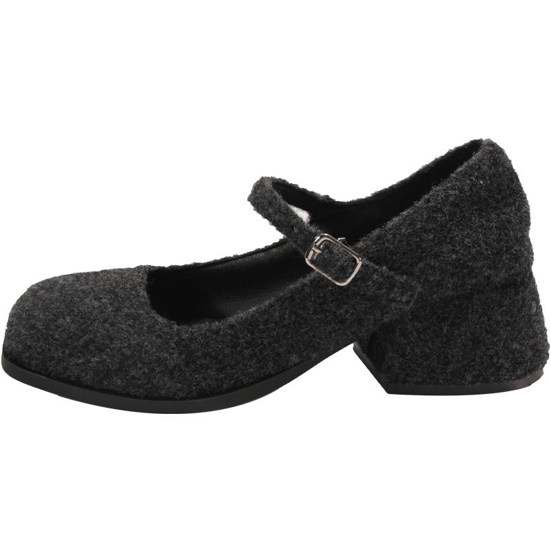 Fashion 2025 Fashionable Simple and Elegant Spring Designer Woman Shoes Fashion Shallow Thick Heels Elegant Party Female Shoes