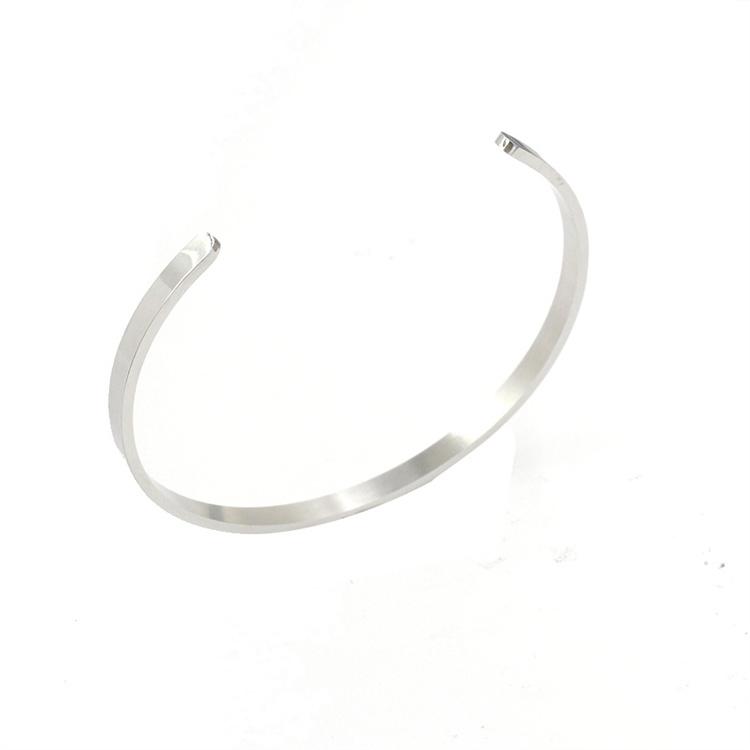 New style custom bracelet fashion stainless steel C-shaped open bracelet high quality ladies cuff bracelet