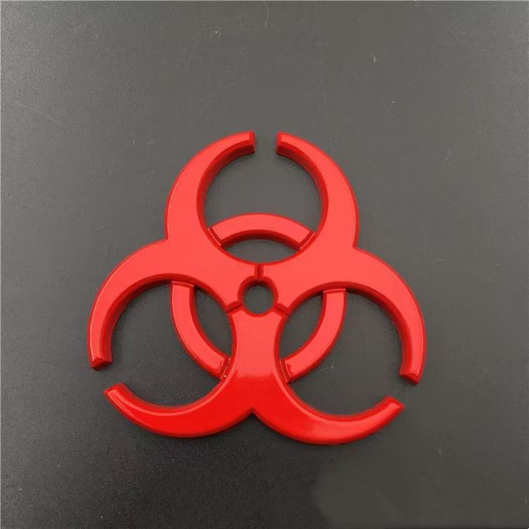 Наклейка на автомобиль с логотипом Biohazard, значок на крыло, эмблема на багажник, для внедорожника, грузовика, спортивного автомобиля, гоночного автомобиля, мотоцикла