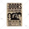 Ретро Винтажный Металлический Жестяной Знак Рок-н-Ролл Группы - The Doors ZZTOP Queen Музыкальный Постер, Настенный Декор Табличка