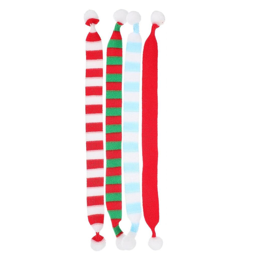 Рождественские чехлы для винных бутылок Шарф Рождественский шарф для кукол Домашний декор Рождество Навидад 2024