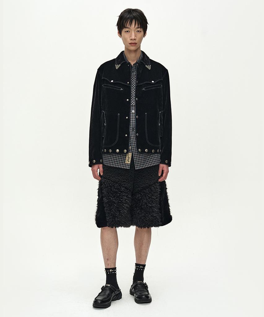 Adsb Andersson Bell Atlanta Flock Velvet Jacket (Black)