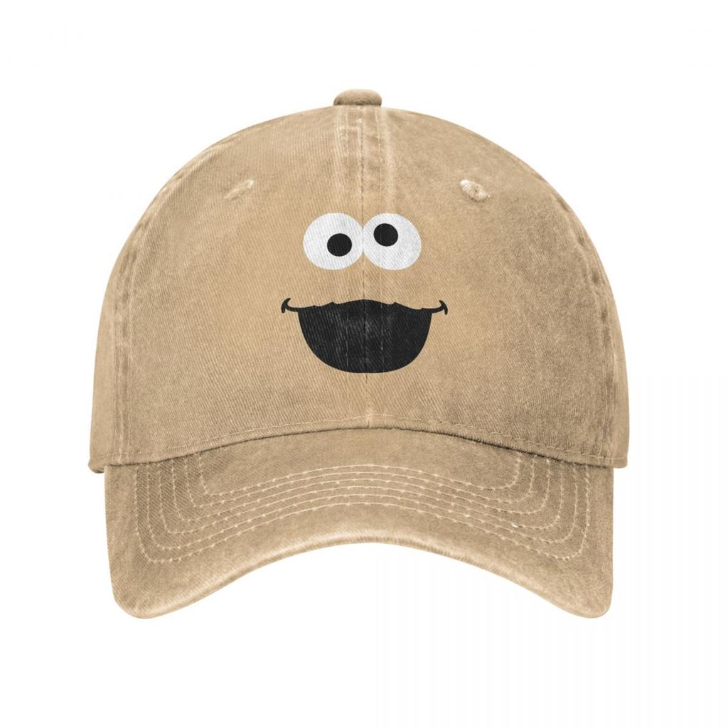 Cute-S-Cookies-S-Monsters Baseball Cap Vintage Distressed Denim  for Men Women Activities Adjustable Fit Caps Hat