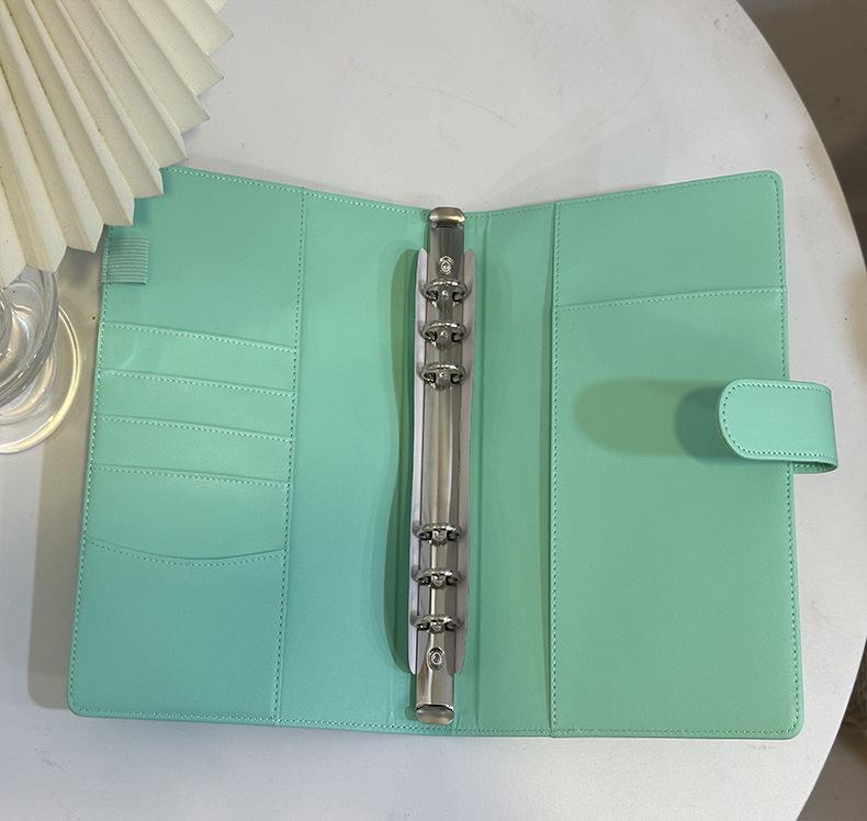 A6/A5 Macaroon 18 Colors PU Leather DIY Binder Pocards Collect Book Diary Agenda Planner Bullet Cover Album Stationery