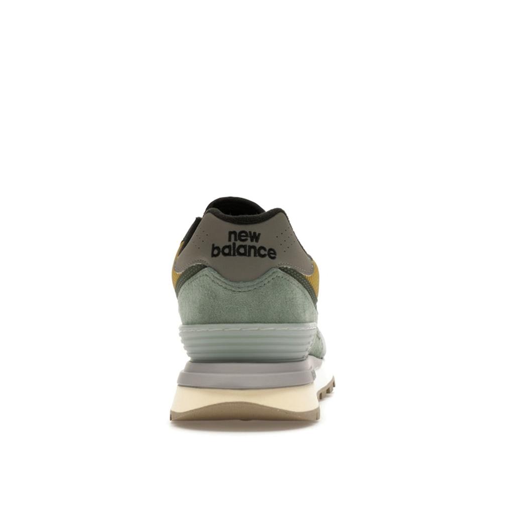 Stone Island X New Balance 574 Legacy Light Green Unisex Sneakers Mustard-Gold U574LGTN