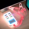 Универсальное 6USB LCD Зарядное устройство-прищепка, 12-24В Многофункциональный зажим для быстрой зарядки мобильного телефона DIY