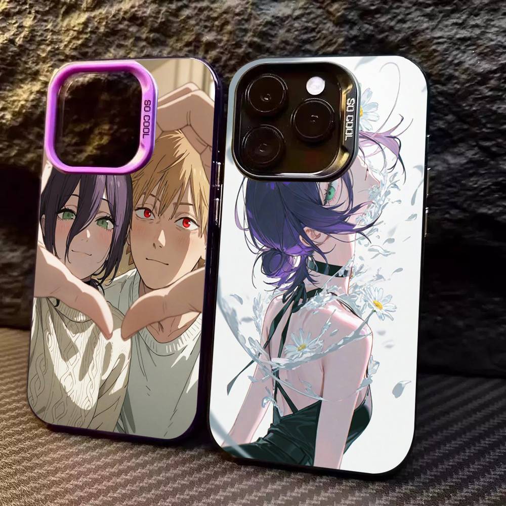 Чехол для телефона Chainsaw Man The Movie Арка Резе Цвет Серебристый Корпус Для lPhone 17 16 16e 15 14 13 12 11 Pro Max Plus