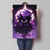 Canvas Artwork Painting Pokemon Gengar Poster Hd Prints Cartoon Character Picture Classic Modern Home Living Room Wall Decor