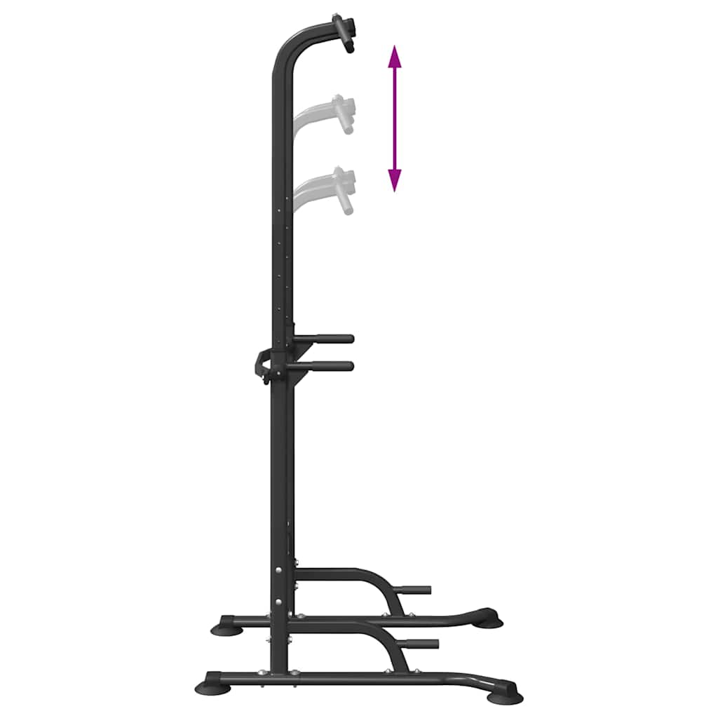 Power Tower Dip Station Black 102 x 95 x 210 cm