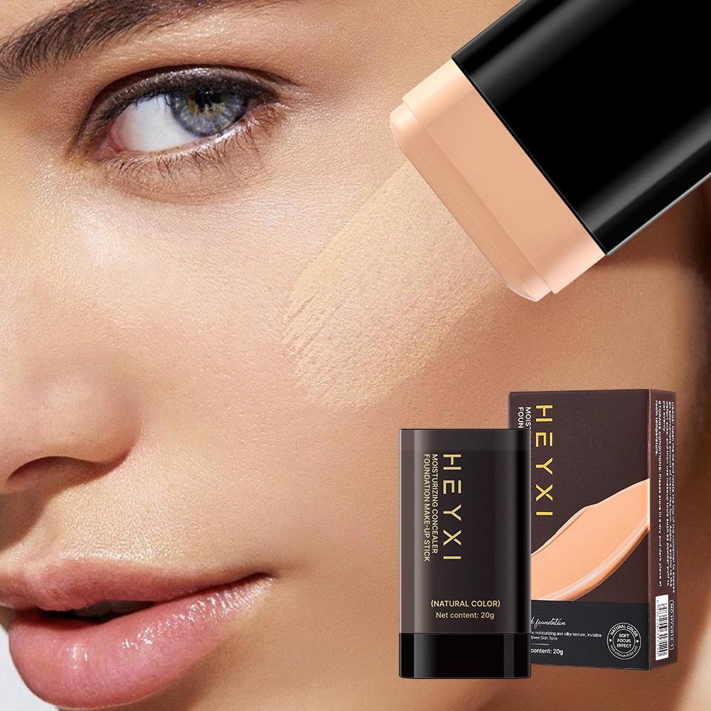 HEYXI Foundation Concealer Makeup Stick 20g, Moisturizing Full Coverage Cream Stick, Natural Skin Tone for Covering Blemishes, Portable Face Makeup