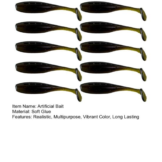 10 шт. Искусственные приманки Яркий цвет Реалистичный вид Компактный дизайн Портативные Долговечные Мягкая приманка Свимбейт Аксессуары