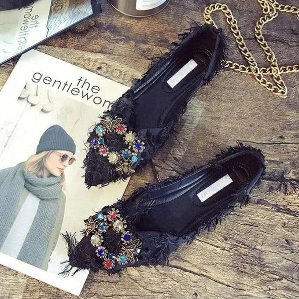 Женская весенне-летняя обувь с острым носком, осенняя повседневная универсальная обувь на плоской подошве, большие размеры, праздничная обувь с мягкой подошвой