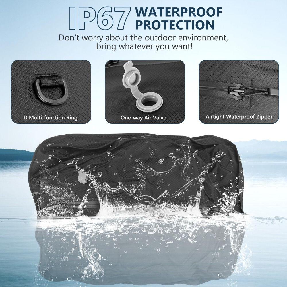 Многоразовые вакуумные пакеты для путешествий Водонепроницаемый пыленепроницаемый вакуумный компрессионный пакет Экономитель места Багажный вакуумный пакет для хранения Рюкзак