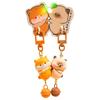 2pcs Resin Couple Keychains Dog Backpack Key Ring Bag Accessories Magnetic Animal Pendants  Friends
